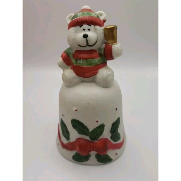 Vintage Christmas Around the World Snow Bear Bell. House of Lloyd. original  box - Picture 2 of 8